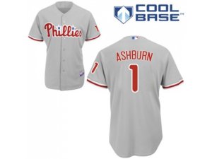 Youth Philadelphia Phillies #1 Richie Ashburn Grey Cool Base Stitched MLB Jersey