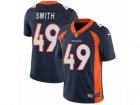 Mens Nike Denver Broncos #49 Dennis Smith Vapor Untouchable Limited Navy Blue Alternate NFL Jersey