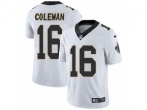 Mens Nike New Orleans Saints #16 Brandon Coleman Vapor Untouchable Limited White NFL Jersey