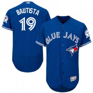 2016 Men Toronto Blue Jays #19 Jose Bautista Blue Flexbase Authentic Collection Player Jersey