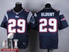 Nike Patriots #29 LeGarrette Blount blue 2017 Super Bowl LI Elite Jersey