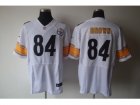 Nike NFL pittsburgh steelers #84 brown white Elite jerseys