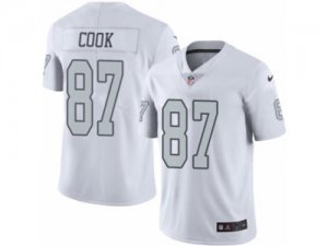 Mens Nike Oakland Raiders #87 Jared Cook Limited White Rush NFL Jersey