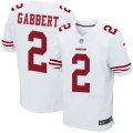 Nike San Francisco 49ers #2 Blaine Gabbert white jerseys(Elite)