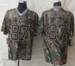 Nike New England Patriots #87 Gronkowski Camo Jerseys(Elite)