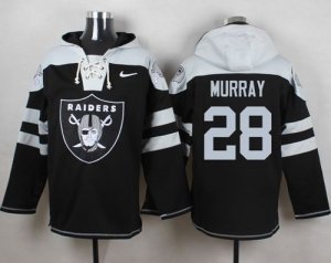 Nike Oakland Raiders #28 Latavius Murray Black Player Pullover Hoodie