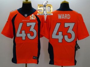 Nike Denver Broncos #43 T.J. Ward Orange Team Color Super Bowl 50 Men Stitched NFL New Elite Jersey
