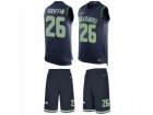 Mens Nike Seattle Seahawks #26 Shaquill Griffin Limited Steel Blue Tank Top Suit NFL Jersey