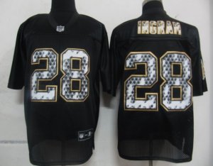 nfl new orleans saints #28 ingram black[united sideline]