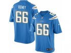 Mens Nike Los Angeles Chargers #66 Dan Feeney Limited Electric Blue Alternate NFL Jersey