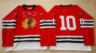 NHL Mitchell And Ness 1960-61 Chicago Blackhawks #10 Noname red Throwback jerseys