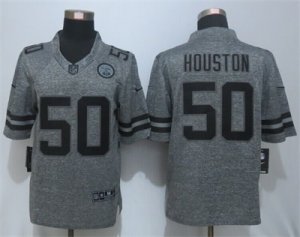 Nike Kansas City Chiefs #50 Justin Houston Gray Gridiron Gray Jerseys(Limited)