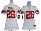 Nike Women New York Giants #26 Antrel Rolle White Jerseys