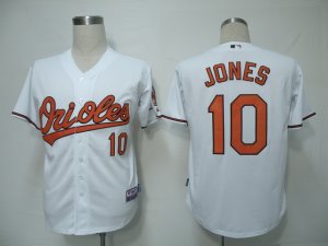 mlb baltimore orioles #10 jones white(2011 cool base)