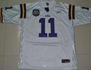 NCAA LSU Tigers #11 Spencer Ware whihte