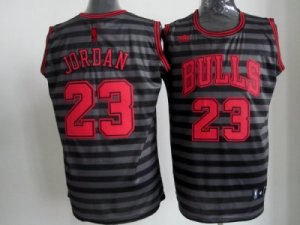 nba chicago bulls #23 jordan grey[black strip]