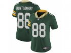 Women Nike Green Bay Packers #88 Ty Montgomery Vapor Untouchable Limited Green Team Color NFL Jersey