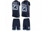 Nike Tennessee Titans #23 Brice McCain Limited Navy Blue Tank Top Suit NFL Jersey
