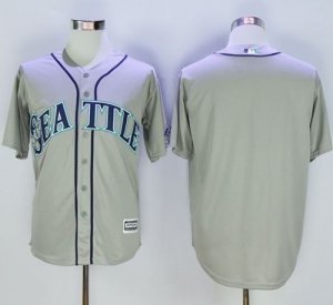 Seattle Mariners Blank Grey New Cool Base Stitched Baseball Jersey