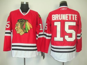 nhl chicago blackhawks #15 brunette red