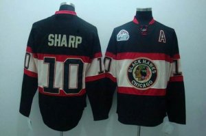 nhl chicago blackhawks #10 sharp black winter classic