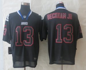 Nike New York Giants #13 Beckham jr black Jerseys(Elite Lights Out)