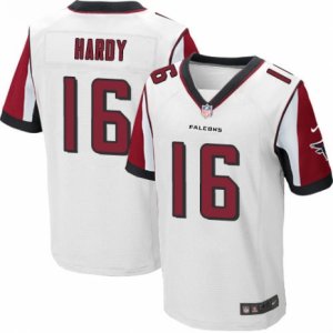 Mens Nike Atlanta Falcons #16 Justin Hardy Elite White NFL Jersey