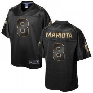 Nike Tennessee Titans #8 Marcus Mariota Pro Line Black Gold Collection Jersey(Game)