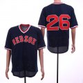 Red Sox #26 Wade Boggs Navy Mesh Throwback Jersey