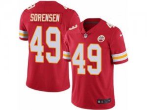 Mens Nike Kansas City Chiefs #49 Daniel Sorensen Elite Red Rush NFL Jersey