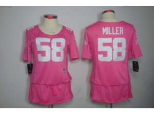 Nike Women Denver Broncos #58 Von Miller pink[breast cancer awareness]