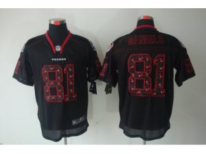 Nike NFL Houston Texans #81 Daniels Black Jerseys(Lights Out Elite)