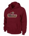 St. Louis Rams Authentic Logo Pullover Hoodie RED