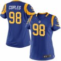 Womens Nike Los Angeles Rams #98 Quinton Coples Limited Royal Blue Alternate NFL Jersey