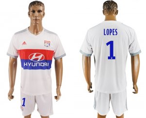 2017-18 Lyon 1 LOPES Home Soccer Jersey
