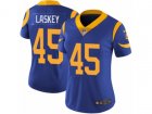 Women Nike Los Angeles Rams #45 Zach Laskey Vapor Untouchable Limited Royal Blue Alternate NFL Jersey