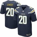 Mens Nike San Diego Chargers #20 Dwight Lowery Elite Navy Blue Team Color NFL Jersey