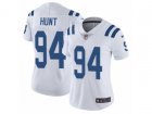 Women Nike Indianapolis Colts #94 Margus Hunt Vapor Untouchable Limited White NFL Jersey
