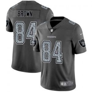 Nike Raiders #84 Antonio Brown Gray Camo Vapor Untouchable Limited Jersey