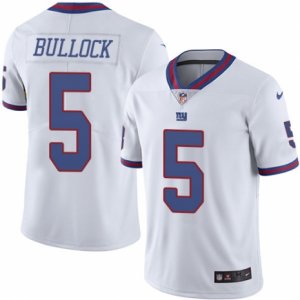 Mens Nike New York Giants #5 Randy Bullock Limited White Rush NFL Jersey