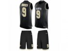 Mens Nike New Orleans Saints #9 Drew Brees Limited Black Tank Top Suit NFL Jersey