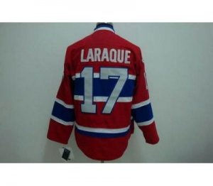 nhl montreal canadiens #17 laraque red