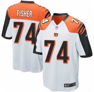 Men\'s Nike Cincinnati Bengals #74 Jake Fisher Game White NFL Jersey