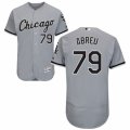 Men's Majestic Chicago White Sox #79 Jose Abreu Grey Flexbase Authentic Collection MLB Jersey