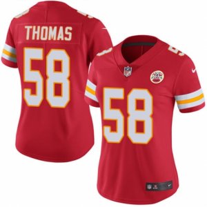 Women\'s Nike Kansas City Chiefs #58 Derrick Thomas Limited Red Rush NFL Jersey