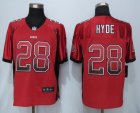 NEW Nike San Francisco 49ers #28 Hyde red Jerseys(Drift Fashion Elite)