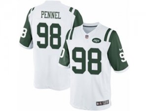 Mens Nike New York Jets #98 Mike Pennel Limited White NFL Jersey