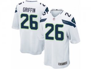 Mens Nike Seattle Seahawks #26 Shaquill Griffin Game White NFL Jersey