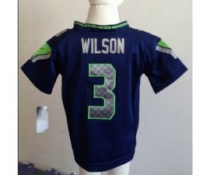 Nike kids nfl jerseys seattle seahawks #3 wilson blue[nike]