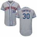 Mens Majestic New York Mets #30 Michael Conforto Grey Flexbase Authentic Collection MLB Jersey